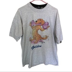 Vintage Signal Sport T-Shirt Golden Dog Mccartney 1992 Made In USA